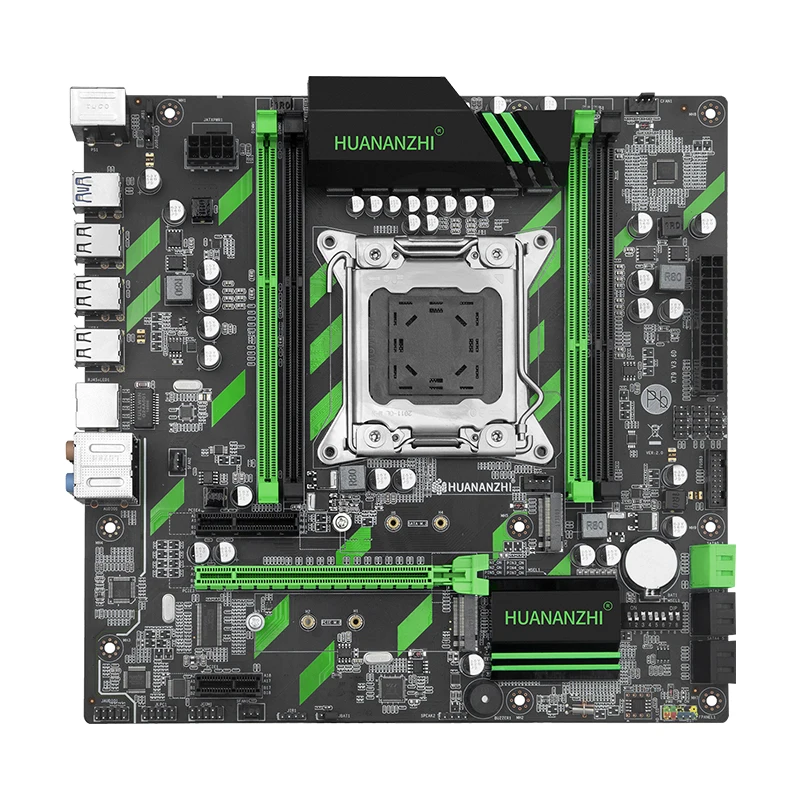 Материнская плата HUANANZHI X79 материнская LGA2011 ATX SATA3 USB3.0 Dual PCI E 16X NVME M.2 SSD Поддержка REG
