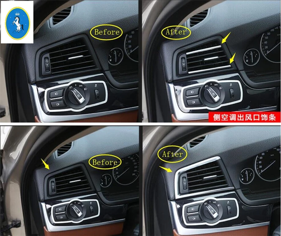 Yimaautotrim аксессуары для интерьера внутри кондиционера переменного тока на выходе