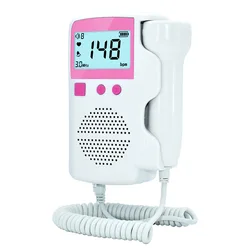 Doppler fœtal mis à niveau, moniteur de fréquence cardiaque du fœtus à domicile, détecteur de fréquence cardiaque du bébé, sans rayonnement, affichage LCD, livraison directe 