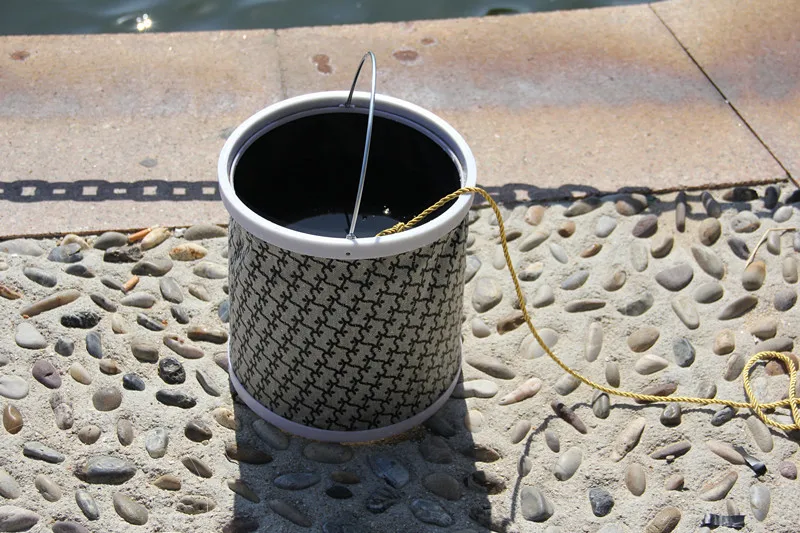

20 25 30 Centimeter Fishing Bucket with Rope Foldable Take Bucket Fish Bins Fishing