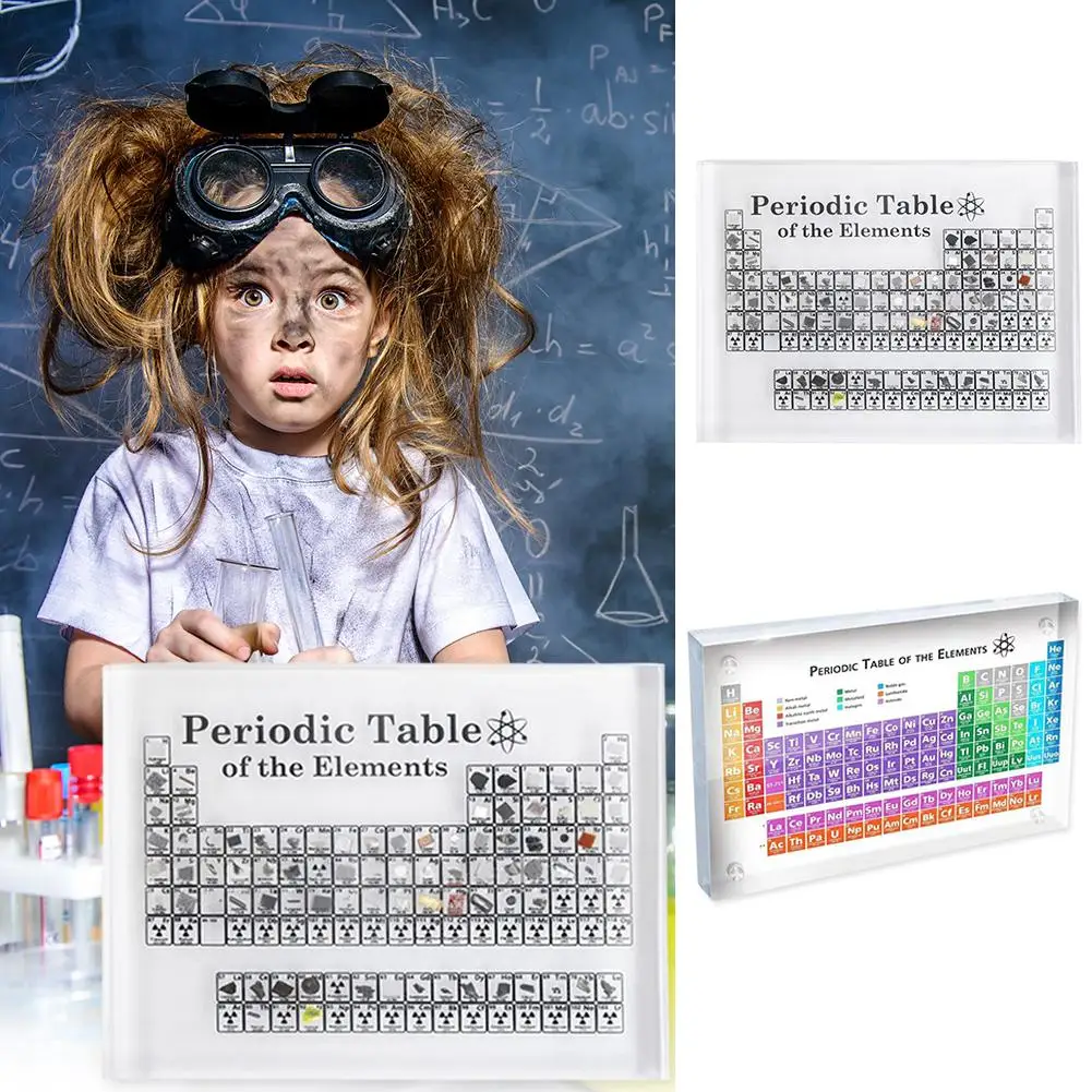 

Cycle Table Display Periodic Table Teaching Aids Props Assistant Growth Cognition Rich Game Content with Real Elements