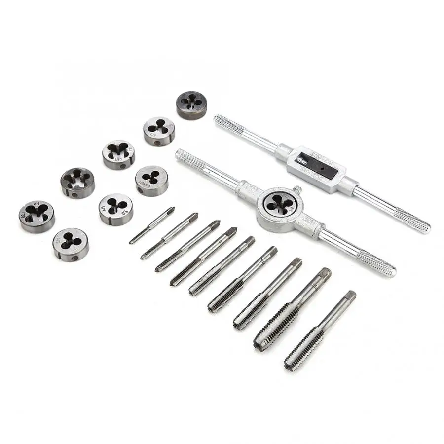 Tap and die 20pcs Taps and Dies Set M3M12 Screw Thread & Tap Wrench