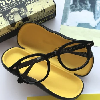 

2020 High Quality Optics Glasses Frame Lemtosh Style Johnny Depp Men Acetate Round Women Men Brann Brand Designer Optics Eyewear