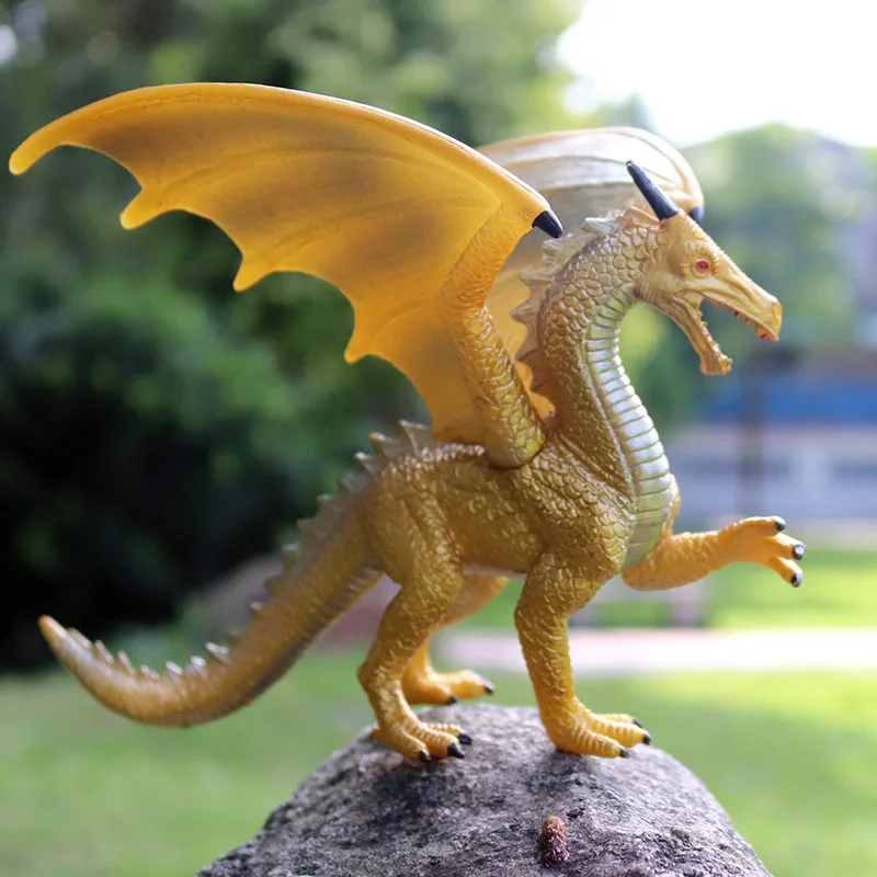 Детские World of Warcraft твердая игрушка модель миф животных World of Warcraft jin lodo World of Warcraft смог Летающий синий дракон мод