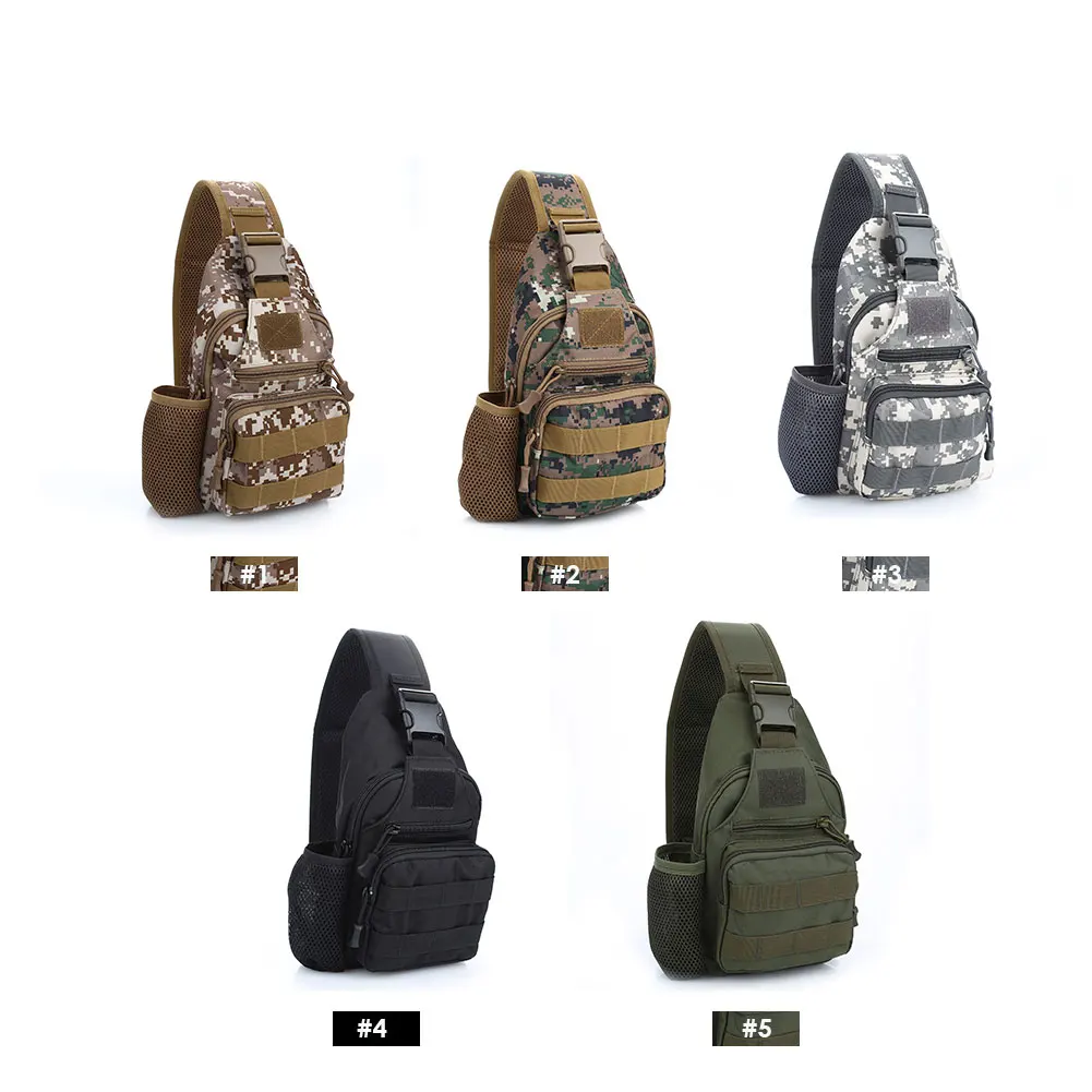 

USB Nylon Shoulder Backpack Travel Chest Bag Outdoor Storage Military Backpack for Hiking Luggage Bags for Tactics Tourism