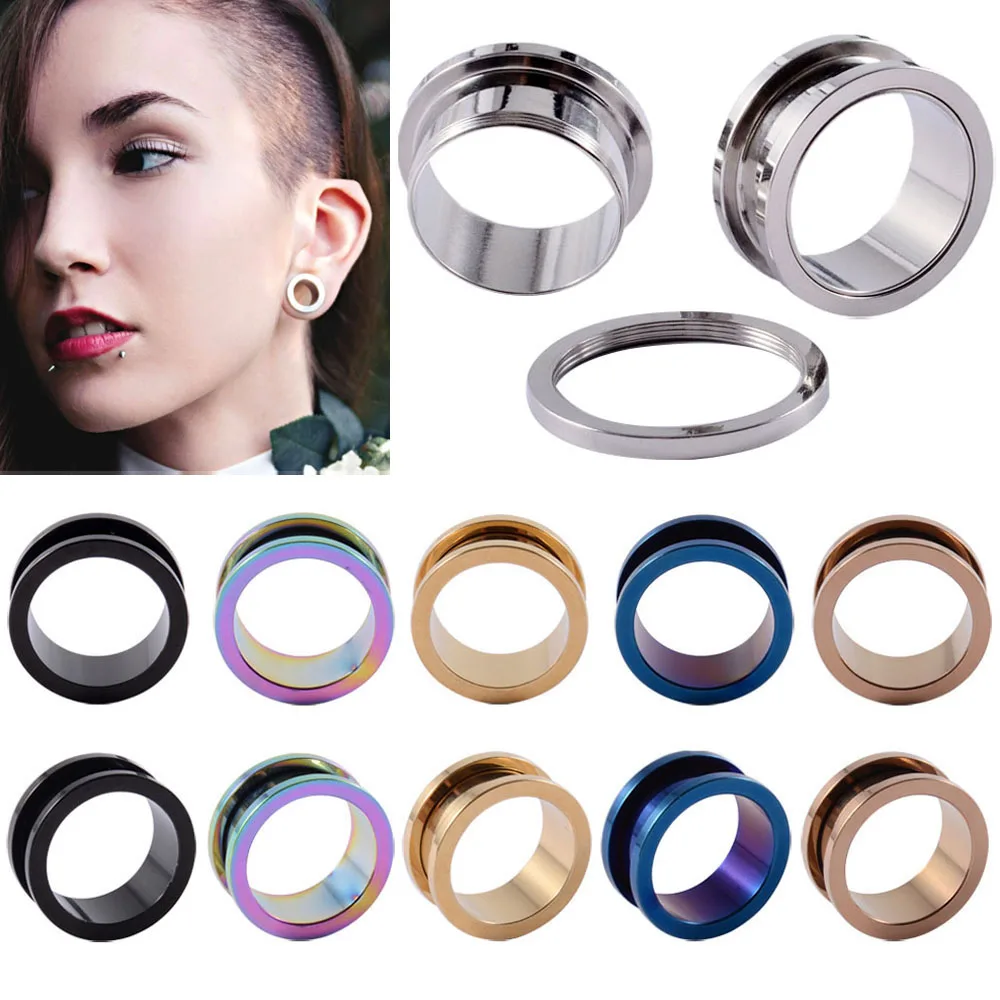 Surgical Steel Plugs Gauge Tunnels Earrings Surgical Ear Piercing
