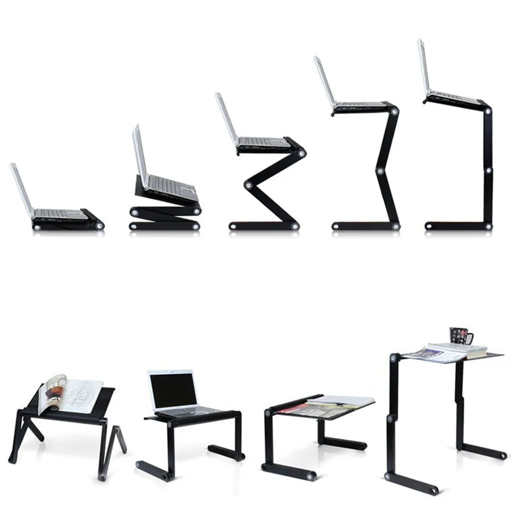 Ergonômico do Portátil para o Assoalho da Mesa da Cama Ajustável do Suporte Rotativa do Portátil de Suporte Portátil Lapdesk 360 ° - Imagem 2