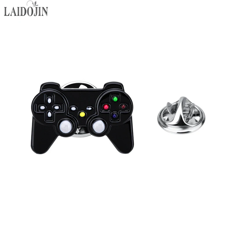 

LAIDOJIN Newest Gamepad Brooches For Mens Ladies Badges Suit Brooch Pins Shirt Coat Accessories Collar Decorated Jewelry Gift