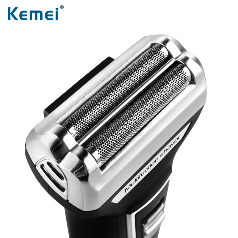 Kemei KM-6559 3 в 1 многофункциональная Бритва для стрижки волос триммер для носа с двойным лезвием бритва USB бритва