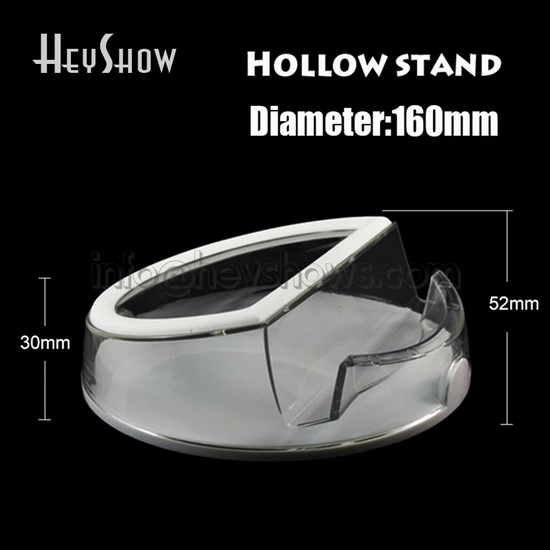 Hollow Dia 16cm Планшет акриловый дисплей стенд Ipad держатель круглый IPhone Прозрачная основа прозрачный телефон пьедестал для Apple samsung Xiaomi huawei магазин - Цвет: Hollow Dia 16cm