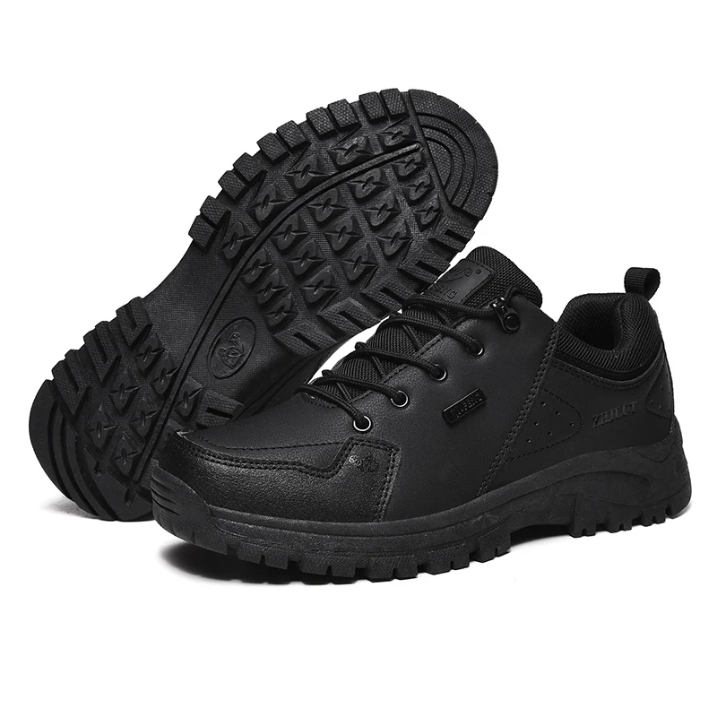Leather Boots Leather Shoes Anti Slip Shoes Men Women Outdoor Sports Shoes Wear Resisting Hiking Boots Casual Sneakers for Man Trekking Footwear