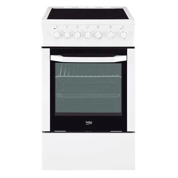 

Electric stove Beko ffss57101gw, glass ceramics, White