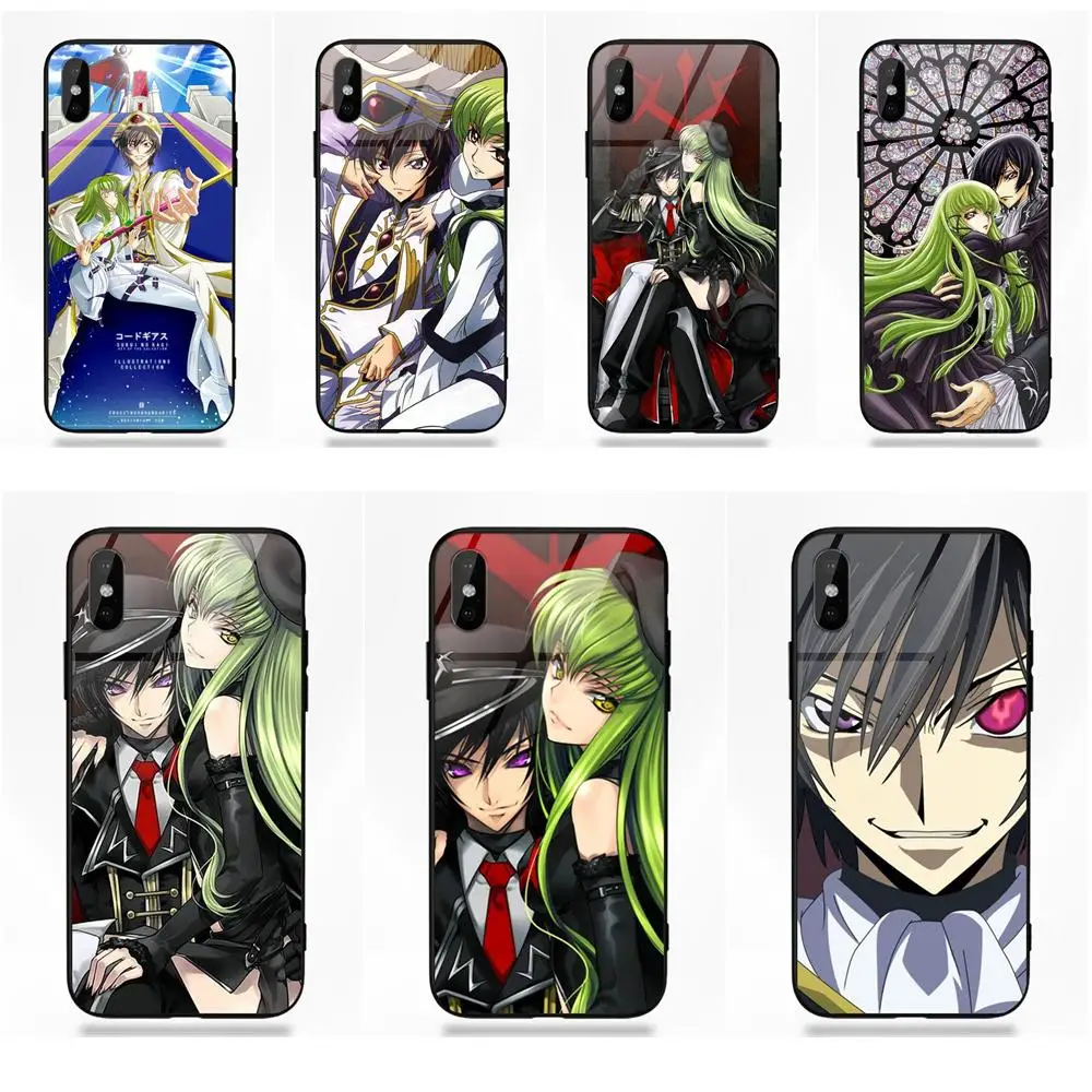 Vvcqod код Geass Letouch Cc для Apple iPhone X XS Max XR 5 5C 5S SE 6 6S 7 8 Plus мягкая TPU рамка закаленное стекло