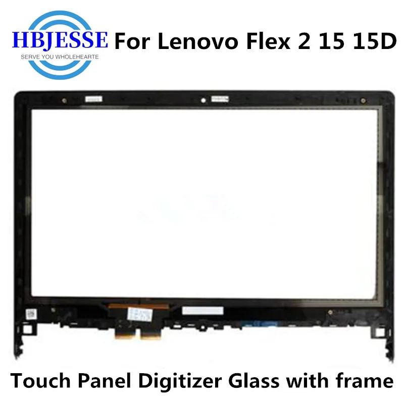

15.6" For Lenovo Flex 2 15 2-15 2-15D Laptop Touch Screen Digitizer Glass Lens Replacement parts with Frame