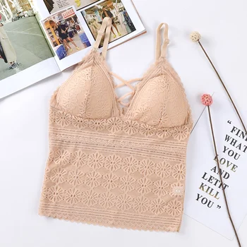 

1PC Sexy Lace Bra With Soft Skin-friendly Lingerie Wireless Sleeping Bra Padded Underwear New HOT