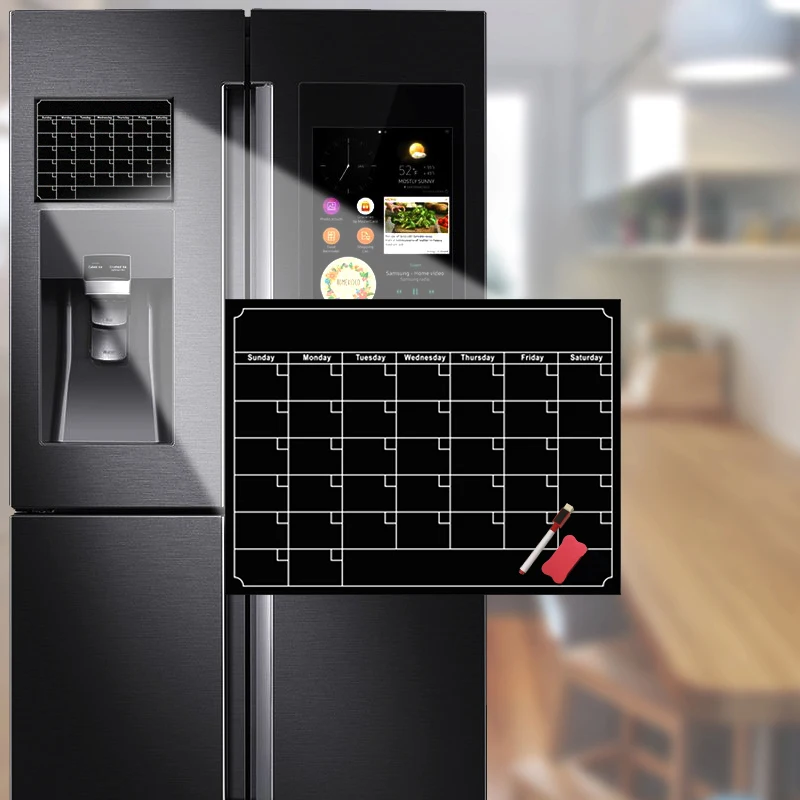 Многоразовые ежедневные сообщения Рисование холодильник доска белая DIY магнитный Еженедельный и ежемесячный планировщик доска стикер для холодильника