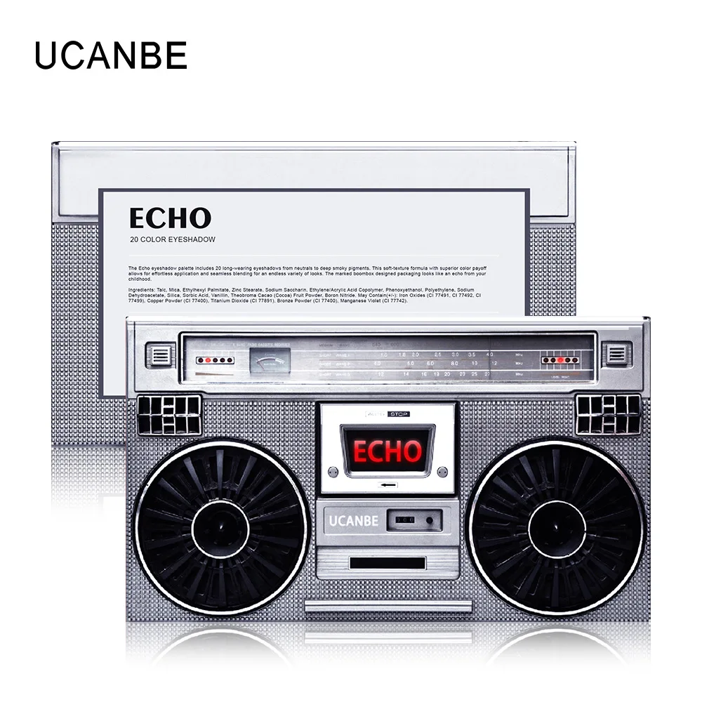 UCANBE MRC рекордер, тени для век, те же 20 цветов, тени для век, жемчуг, матовая, тени для век, макияж, тени для век
