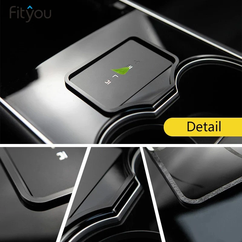 

Fityou Key Position Engine Start Card Acrylic material For Tesla Model 3 2017 2018 2019 Holder Decoration Car Accessories