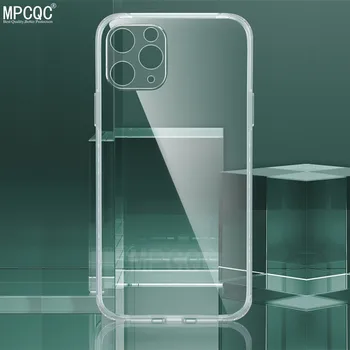 

Luxury Shockproof Silicone Phone Case For iPhone 11 pro X XR XS Max 6S 8 7 Plus Case Dust plug Transparent Protection Back Cover