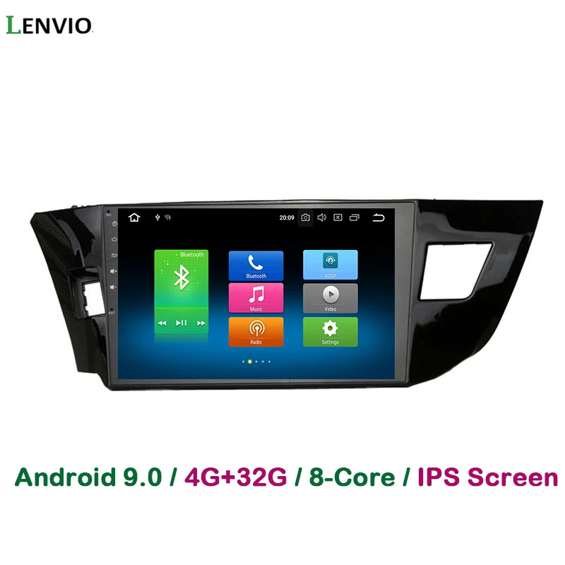 Lenvio 4 Гб ОЗУ 32 ПЗУ Восьмиядерный Android 9 0 Автомобильный DVD Радио GPS навигационный