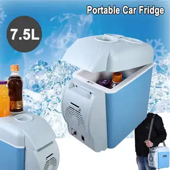 

Portable Mini Car Fridge Freezer Cooler / Warmer 12-24V Portable Fridge Refrigerator 7.5L without fluorine pollution for travel