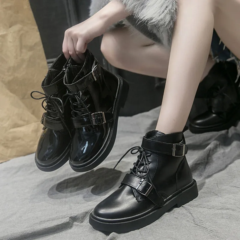 Обувь; женские ботинки до середины икры на шнуровке; Роскошные Дизайнерские ботиночки; женские ботинки; коллекция года; модные ботинки на низком каблуке с круглым носком