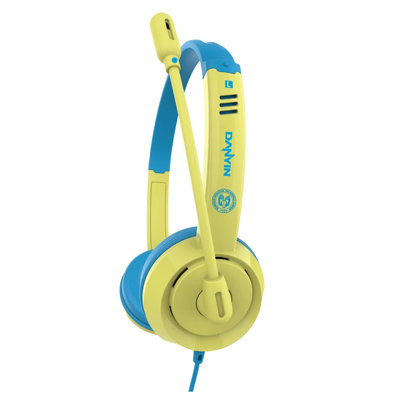 Danyin DT326 Wired Headphone 3 5mm with Microphone Noise Reducing for PC Computer Listening Training Gaming
