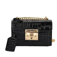 Роскошные подарочные сумки для девочек модная женска сумка женская дизайнерская крокодиловая кожа Наплечная Сумка Кошелек