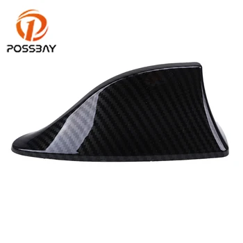 

POSSBAY Car Shark Fin Antenna Signal Aerials for Ford VW BMW Hyundai Benz Auto Radio Aerial Imitation Carbon Fiber Antennas