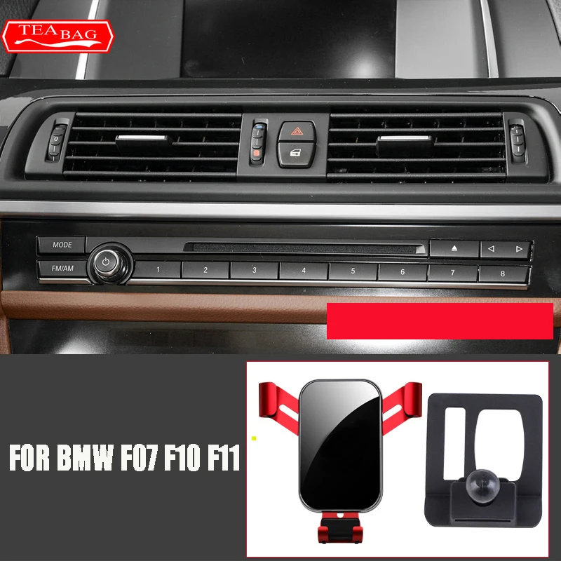 Car Mobile Phone Holder Adjustable Air Vent Mount Bracket Gravity Accessories For BMW F10 F11 2010-