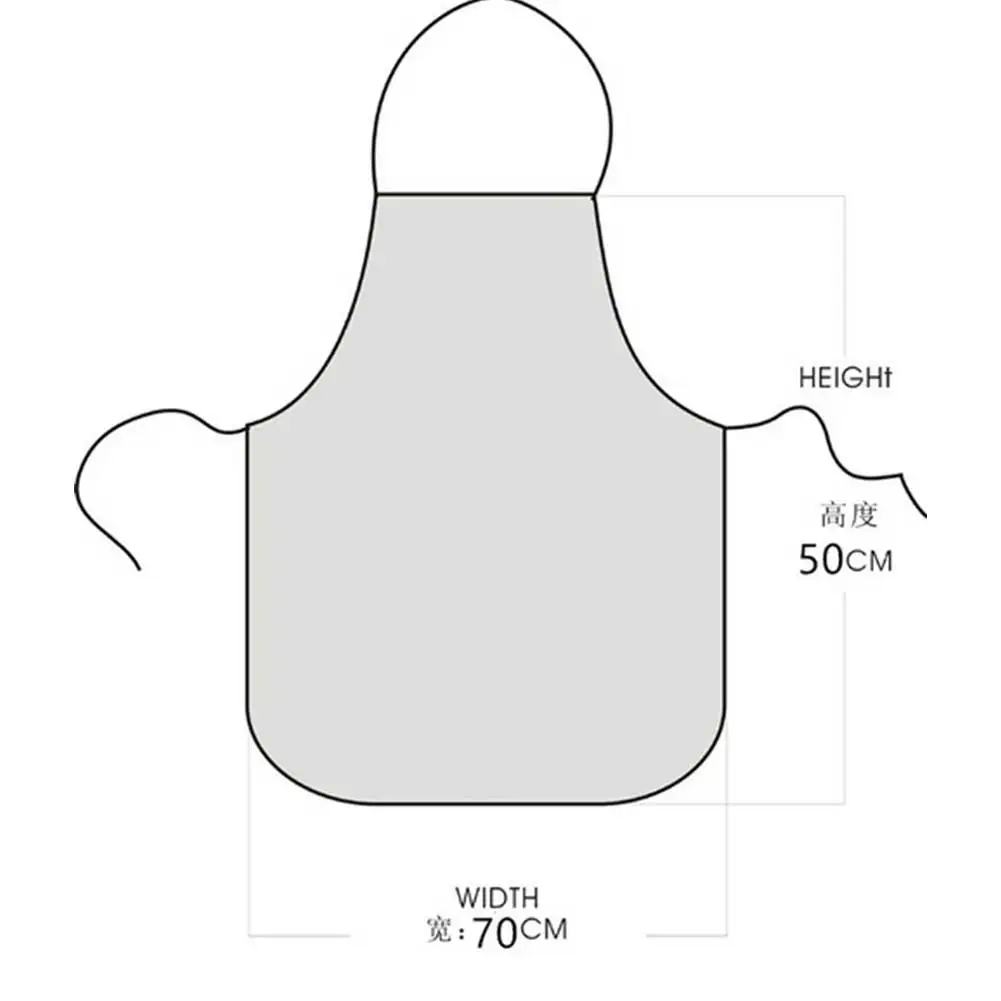 Xmas Apron 50x70cm Funny Kitchenware Santa Dacron Adult Black Decoration Party Cook Restaurant Waiters Christmas