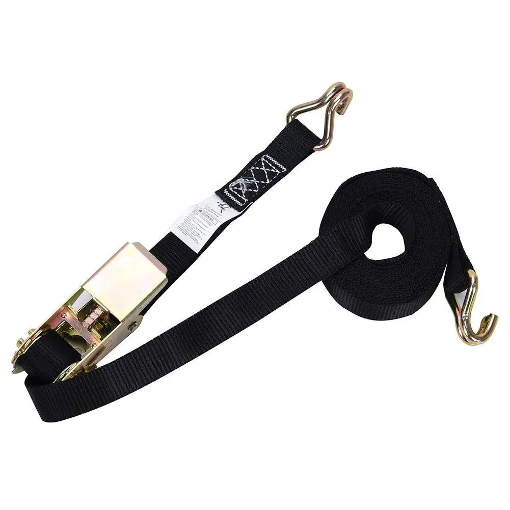 1''x12''Stainless Steel Ratchet Tie Down Strap Strong Bundling Belt For Car Kayak Board Motorcycle For Luggage Bag Bind Belts