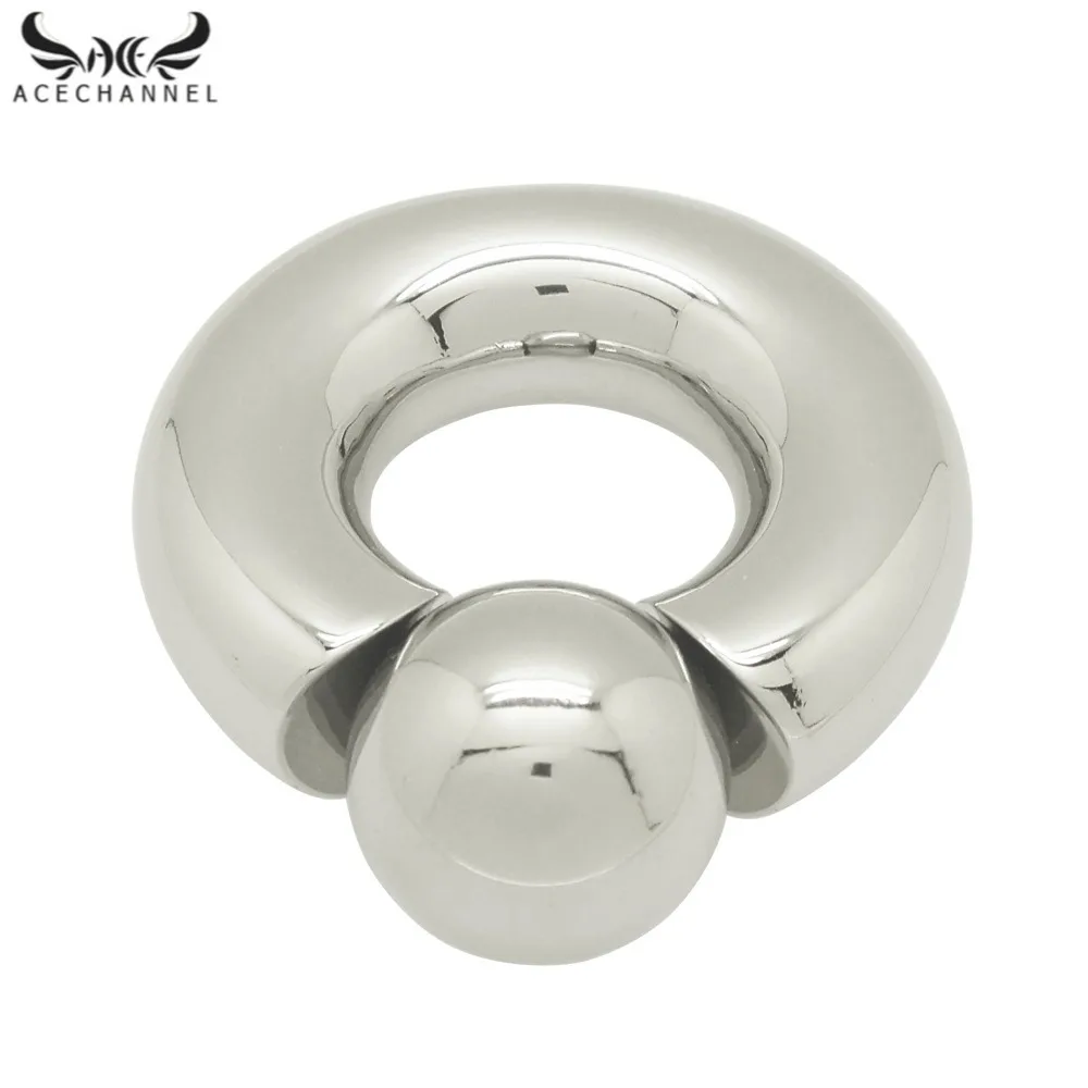 

Stainless Steel Piercing Ring Body Jewelry Screw In Ball Ring For Man Genital Piercing