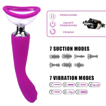 Vagina Pump Pussy Nipple Clitoral Sucker Clitoris Stimulation Powerful G-Spot Sucking Vibrator Erotic Toys for Woman Masturbator 3