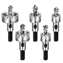 Mèches en carbure HSS, jeu de scies cloche 5 6 pièces, trou de perçage pour le bois, mèches en acier rapide, accessoires d'outils électriques 