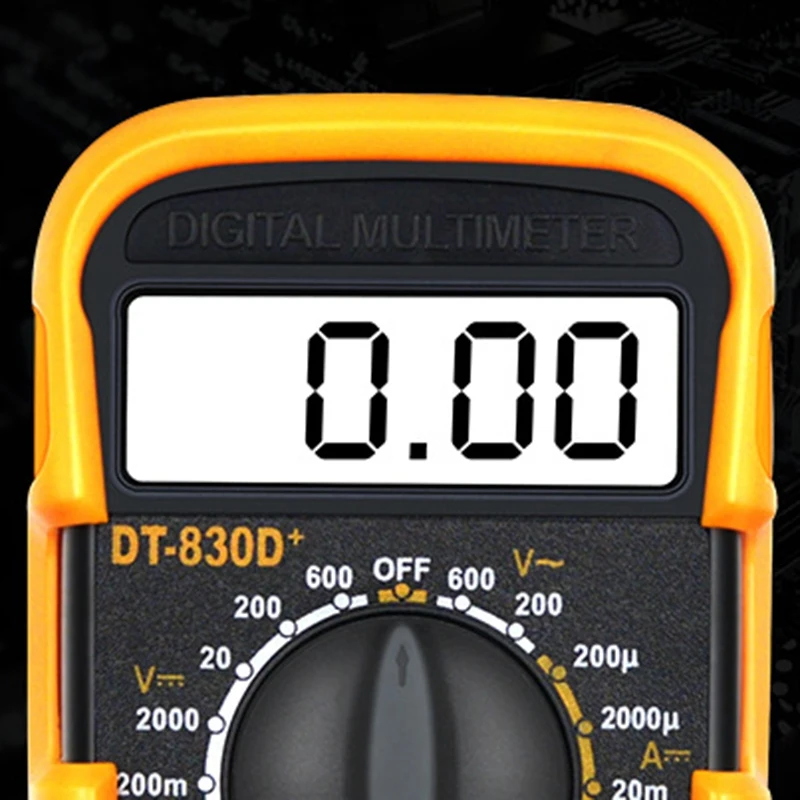 DT830D+ цифровой мультиметр электрический мультиметр для обслуживания напряжения Амперметр для домашнего обслуживания противопожарный инструмент