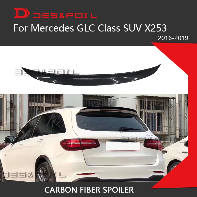 Спойлер GLC класса X253 SUV GLC63 S задний спойлер из углеродного волокна для Mercedes 2016-2019