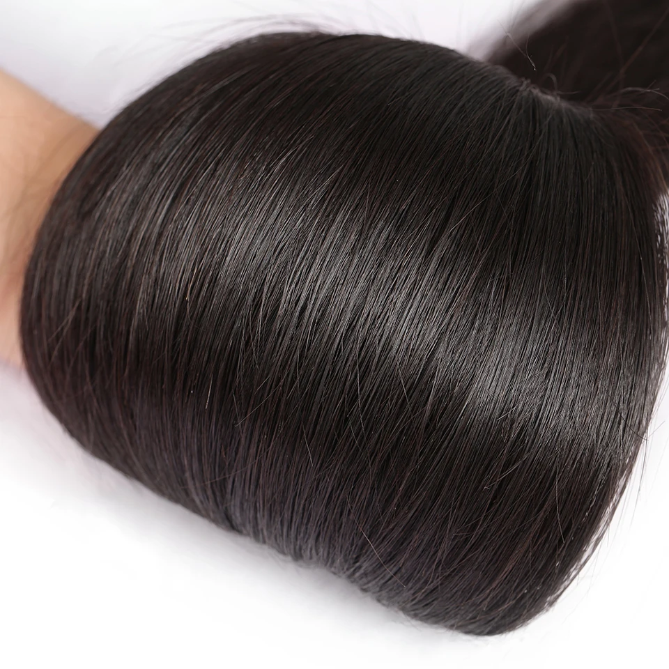 [HJ Weave beauty] волосы OneCut "-40" P перуанские прямые пучки волос девственные необработанные волосы для наращивания натуральный цвет