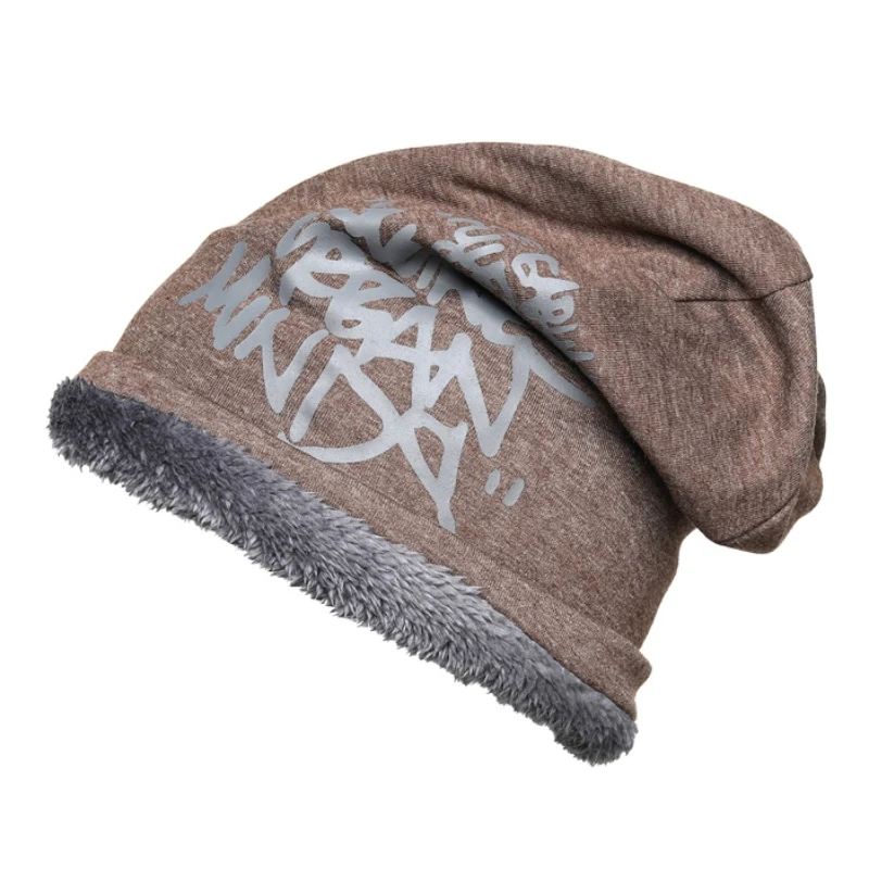 

Men Women Hiking Hat Velvet Slouch Beanie Hat Slouchy Warm Hats Scull Cap Ear Protection For Winter Skiing CY02