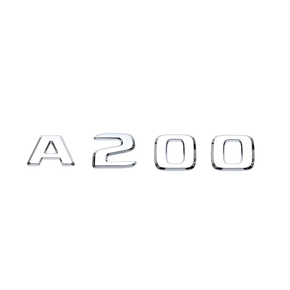 Для Mercedes A класс A200 A250 A260 разрядная емкость переоборудование буквы эмблема значок наклейка для Benz Логотип - Название цвета: A200