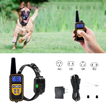 

Electric Dog Training Collar Waterproof Rechargeable Remote Control Pet With LCD Display Universal Size Dog Bark-Stop Collars