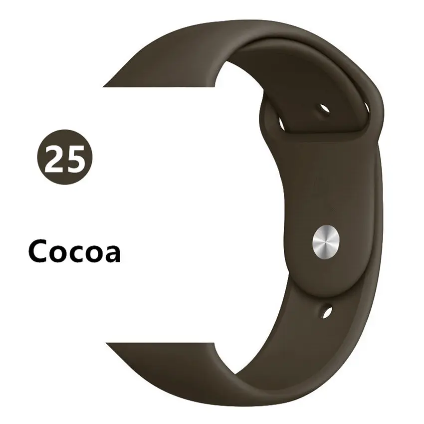 Ремешок для apple watch band 44 мм/40 мм iwatch band 5 4 42 мм 38 мм correa pulseira watch band для apple watch 5 4 3 браслет 44 мм - Цвет ремешка: Cocoa