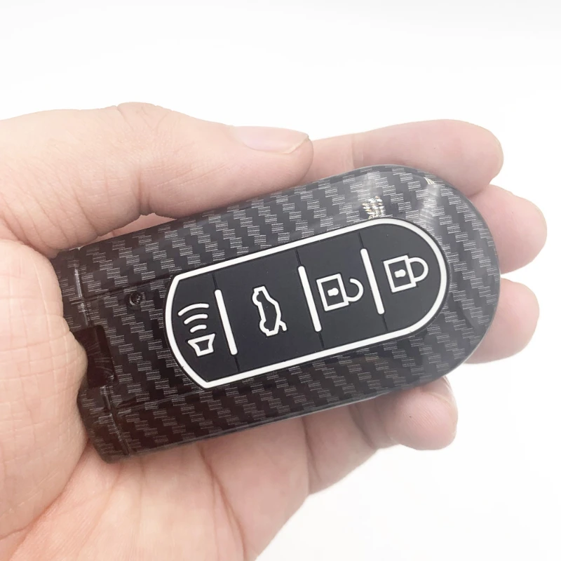 Carboni ABS portachiavi custodia protettiva per TOYOTA 2020 serbatoio Terios Rush Wigo per Daihatsu K 2/3/4 pulsanti telecomando senza chiave - H9065e93ca45a4f23a6ad3bb1c3a9f338Y