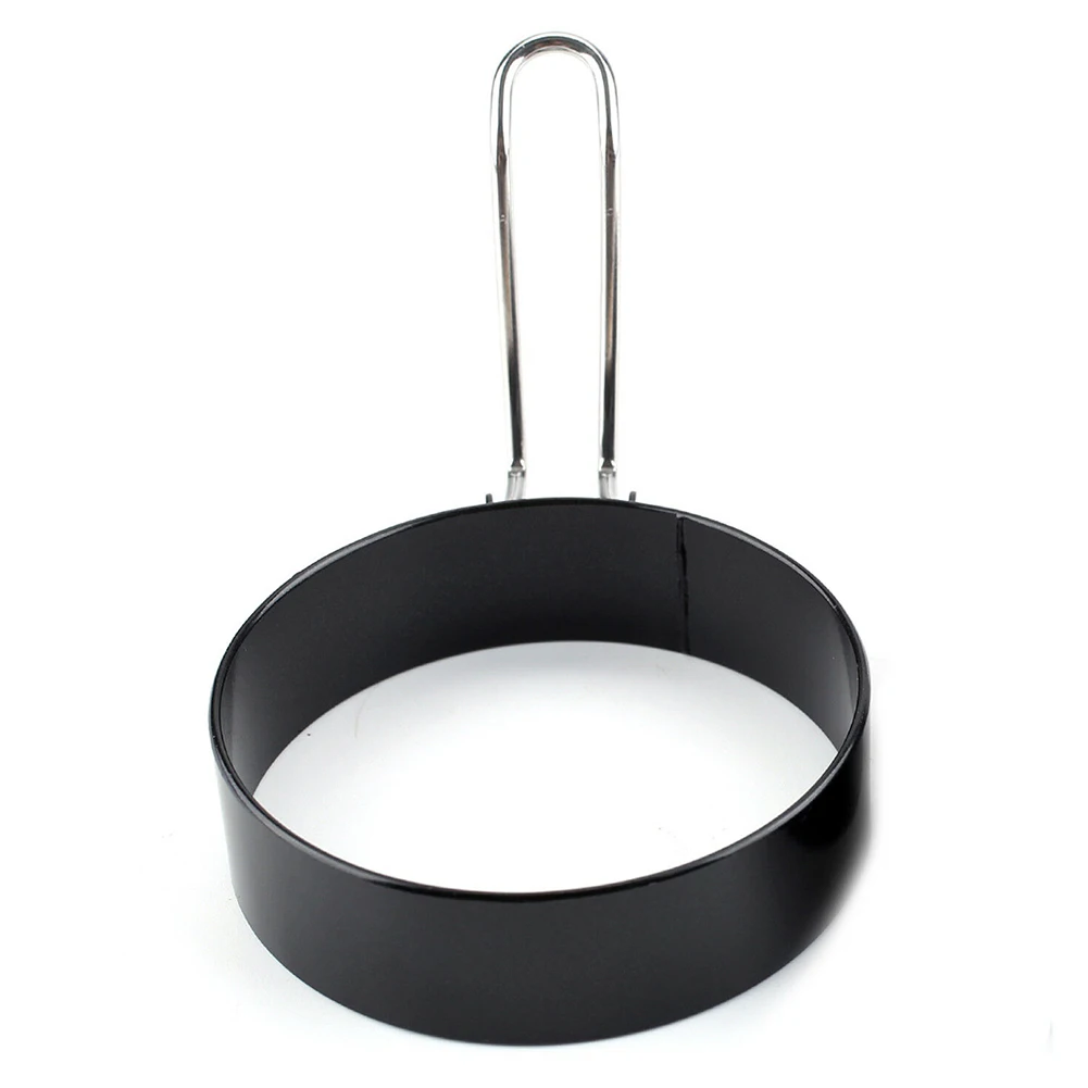 1 металлические кольца для жарки яиц идеальный круг круглый Жареный/Форма для яиц+ ручка антипригарная заливная форма для блинов кухонная ложка для яиц кухонная плита