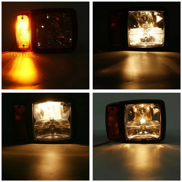 2 Phares LED 12V/24V 27W Pour Tracteur & Engin Agricole | Feux Conduite, Clignotants, Position