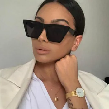 

Women Big Frame Shades Oversized Sunglasses Square Brand Designer Vintage Men Fashion Sun Glasses Oculos De Sol UV400
