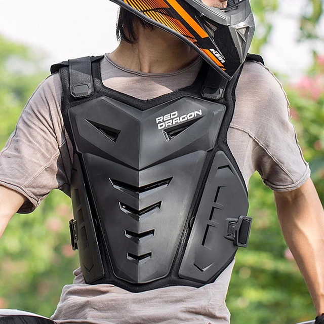 Gilet De Motard À Coque En Pvc, Taille Réglable, Respirant, Résistant À  L'abrasion, Armure En Mousse De Coussin Eva, Poitrine De Course  Tout-terrain - Veste De Motard - AliExpress