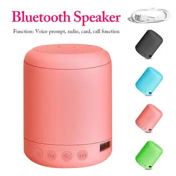 

Mini Bluetooth FM Subwoofer Wireless USB Card Small Audio Speaker for Mobile Computer Notebook Portable