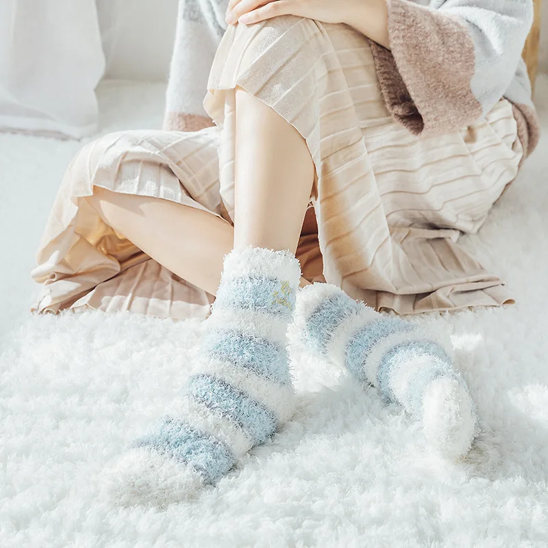 

10 Pairs/set Manufacturer's Direct Selling Winter Women's Warm Socks Snowly Wholesale Girl Sock Snowly Keep Warm