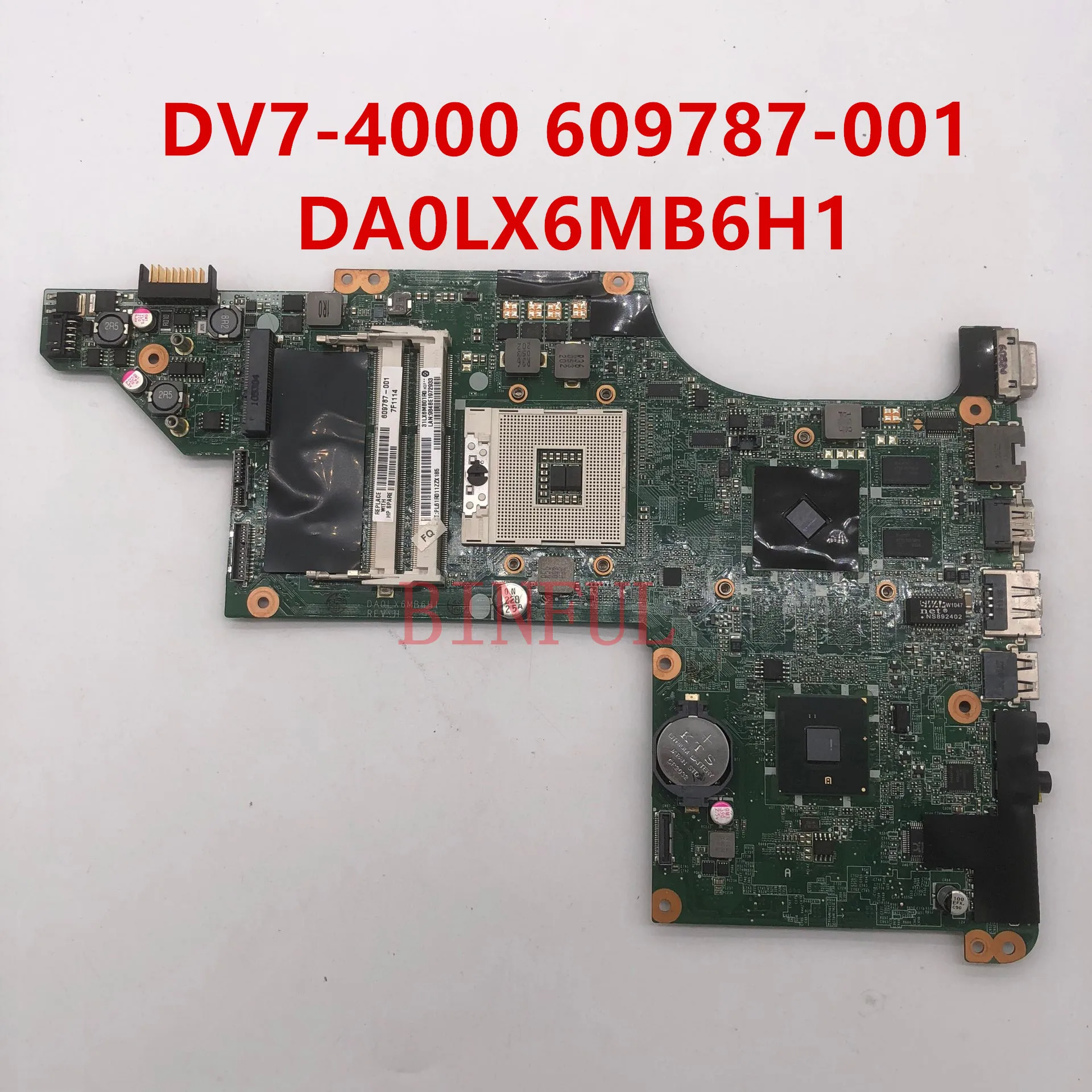 Высококачественная материнская плата для ноутбука DV7 DV7T 609787-001 609787-501 609787-601 DA0LX6MB6H1